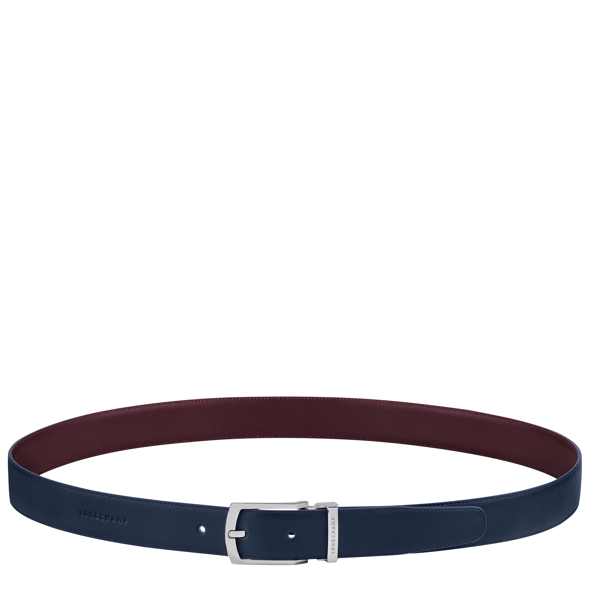 Men's belt, Navy/Burgundy - View 1 of
5 - zoom in Delta Box Men's belt, Navy/Burgundy