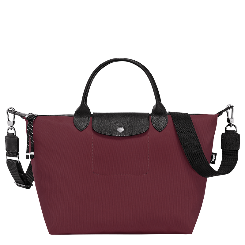 Le Pliage Energy L 手提包 , 勃艮第色 - 再生帆布  - 查看 1 6