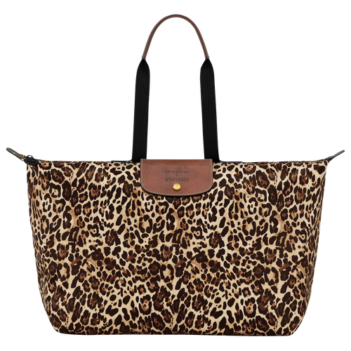 Longchamp X D'heygere 旅行包/双肩背包 S, 黑豹图案