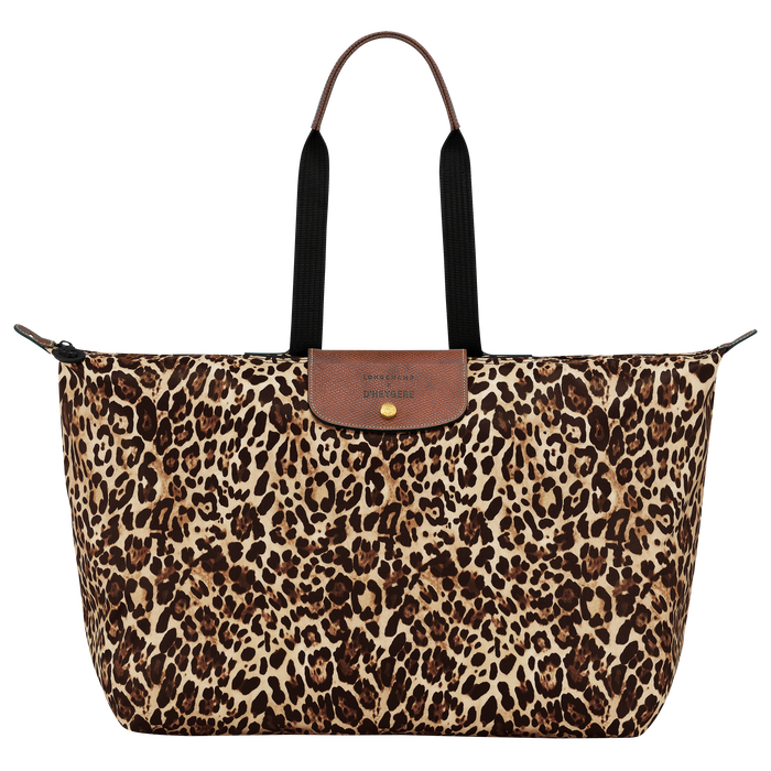 Longchamp X D'heygere 旅行包/双肩背包 S, 黑豹图案