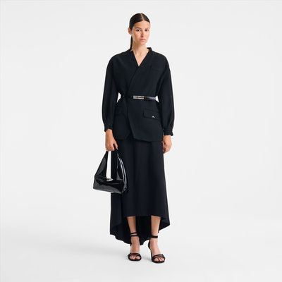 Le Pliage Xtra M Shoulder bag , Black - Leather