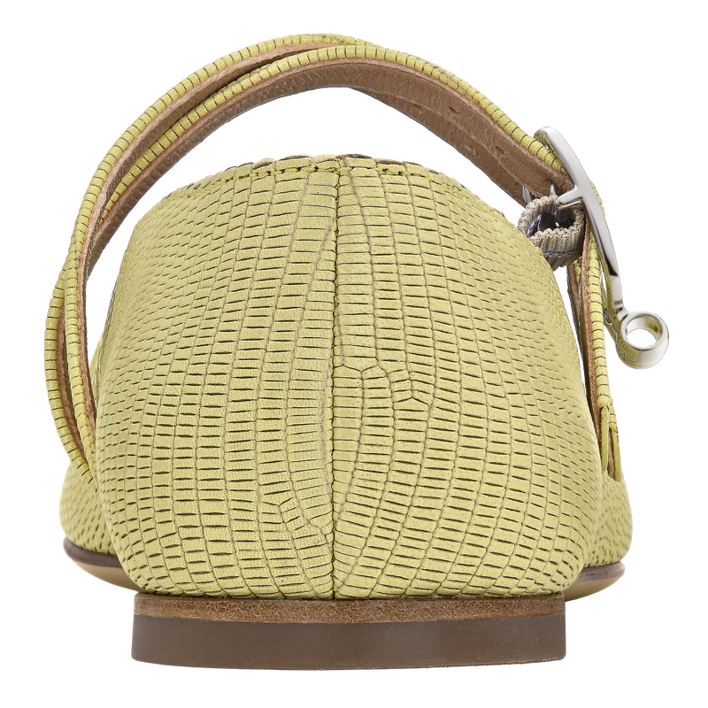 Le Foulonn&eacute; Ballerinas , Lime - Leather  - View 3 of  4