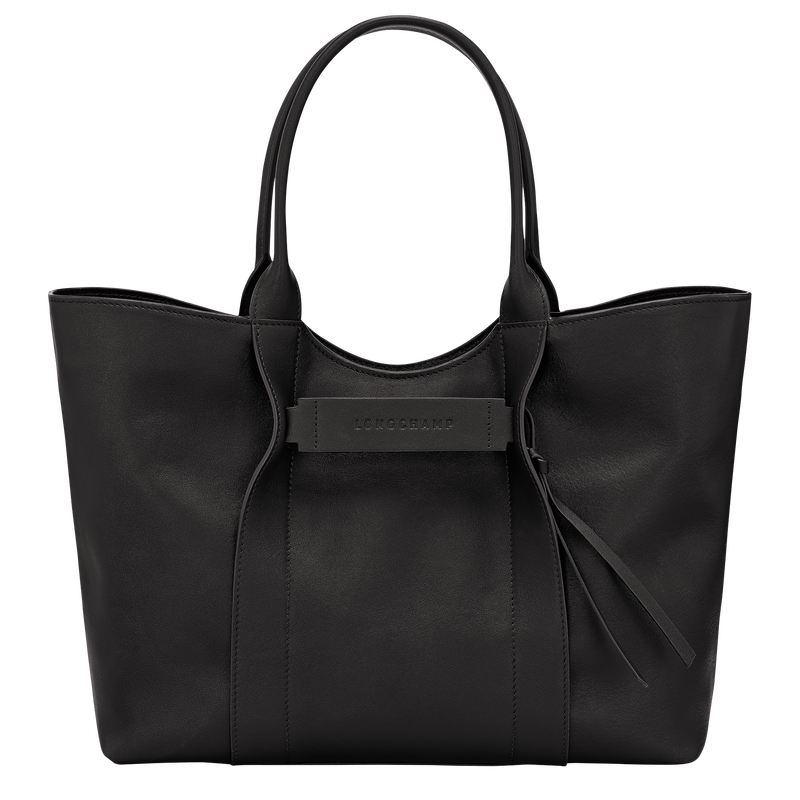 Longchamp 3D L 单肩包 , 黑色 - 皮革  - 查看 1 5