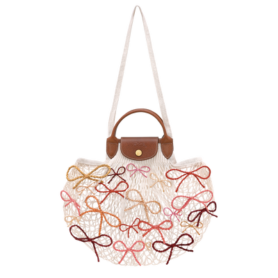 Le Pliage Collection L 网袋 , 象牙白 - 帆布