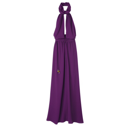 长款连衣裙 , 紫色 - 绉纱 - 查看 1 3