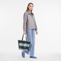 Essential L Tote bag , Navy/Lawn - Canvas