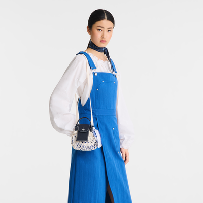Le Pliage Collection XS 网兜包 , 海军蓝色 - 帆布