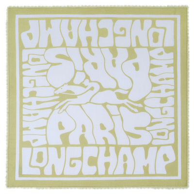 Wavy Summer（浪动夏日） 披肩 , 开心果绿 - 山羊绒