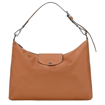 Le Pliage Xtra XL Hobo 袋 , 腰果棕 - 皮革