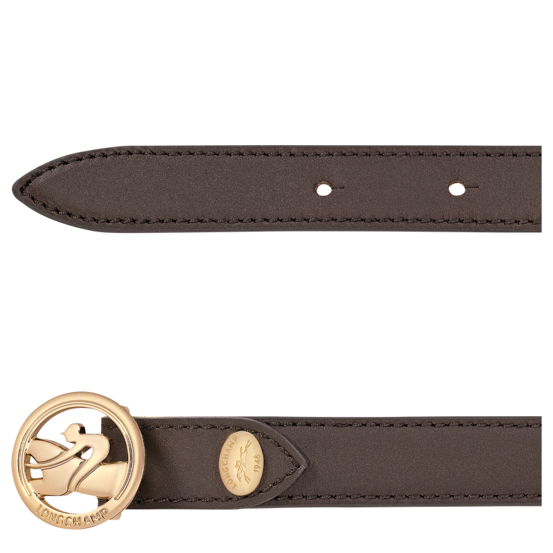 Ladies' belt , Mocha - Leather  - View 3 of  3