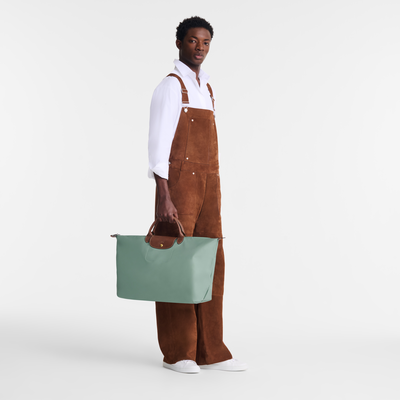 Le Pliage Original L 旅行包 , 青瓷 - 再生帆布