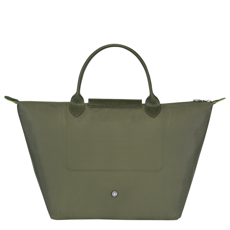 Le Pliage Green M Handbag , Forest - Recycled canvas  - View 4 of  6