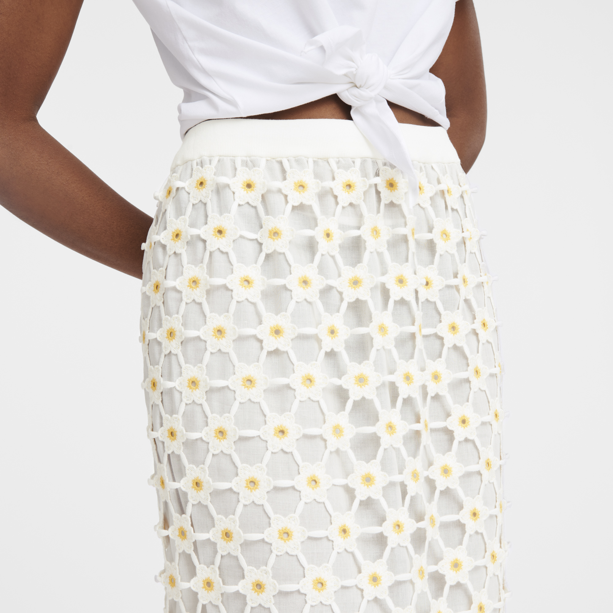Long skirt, White - View 3 of
3 - zoom in null Long skirt, White