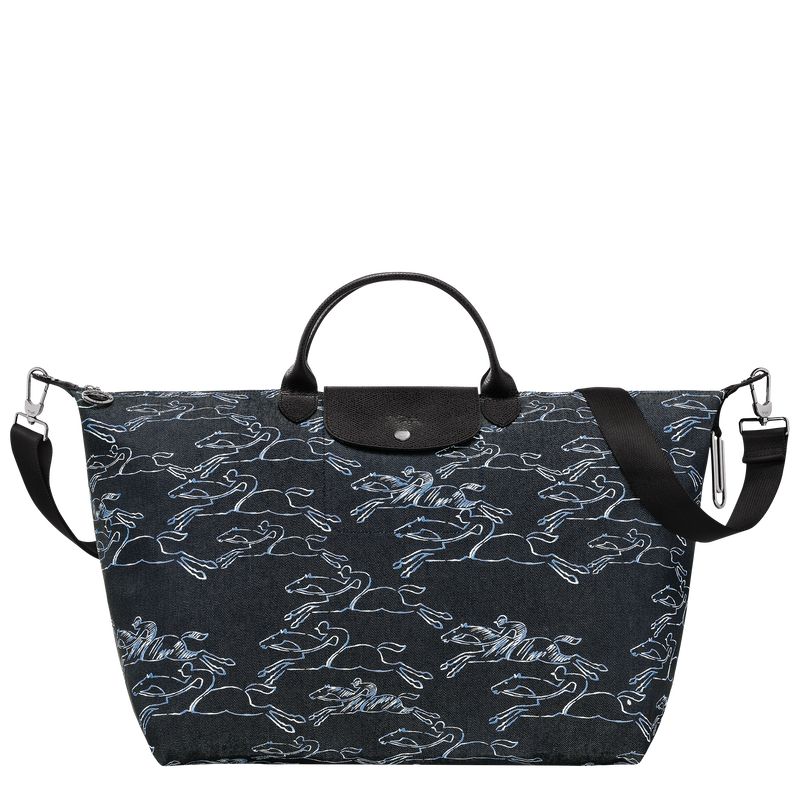 Le Pliage Collection Travel bag , Navy - Canvas  - View 1 of  6