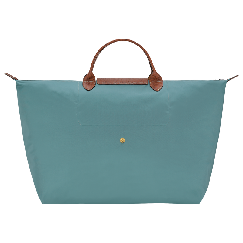 Le Pliage Original L 旅行包 , 尤加利绿 - 再生帆布  - 查看 4 6