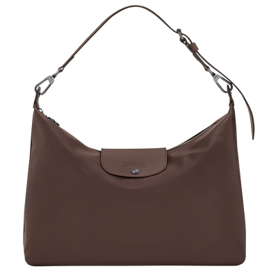Le Pliage Xtra XL Hobo 袋 , 摩卡色 - 皮革