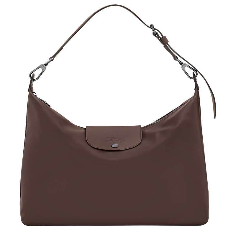 Le Pliage Xtra XL Hobo bag , Mocha - Leather  - View 1 of  5