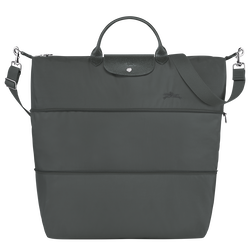 Le Pliage Green Travel bag expandable , Graphite - Recycled canvas
