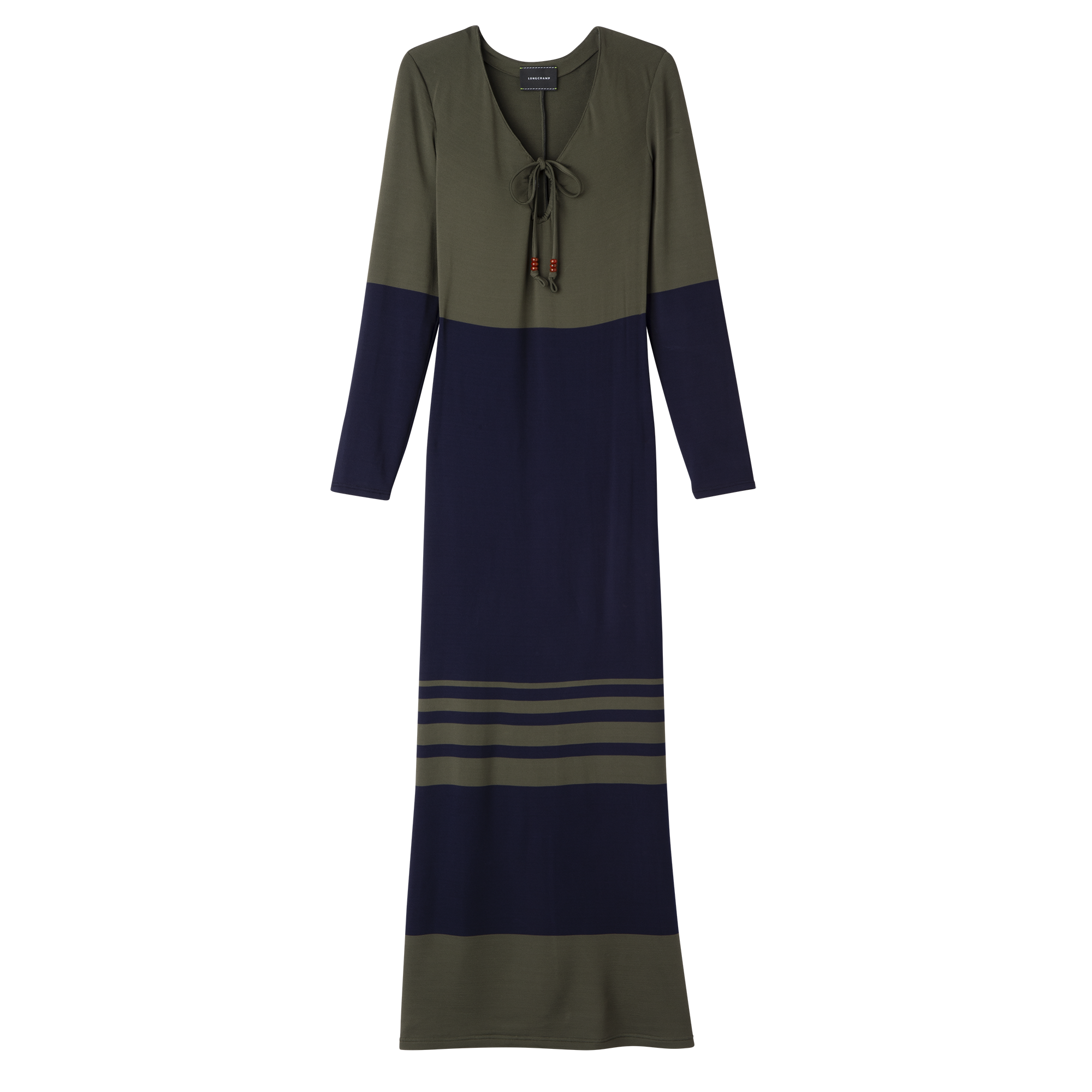 null Long dress, Navy/Khaki