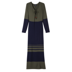 Long dress , Navy/Khaki - Jersey
