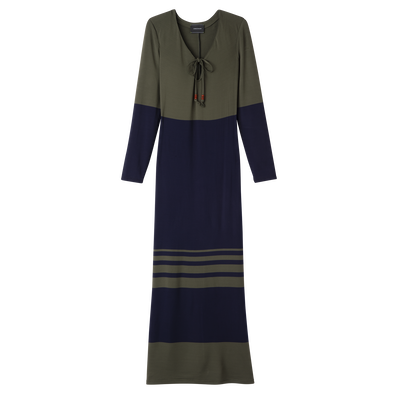 null Long dress, Navy/Khaki