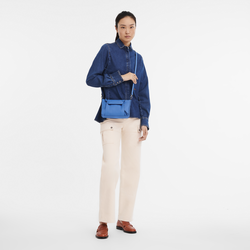 Longchamp 3D S 斜挎包 , 深蓝色 - 皮革