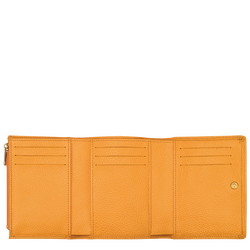 Le Foulonné系列 紧凑型钱包 , 杏黄色 - 皮革