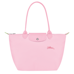 Le Pliage Green M Tote bag , Pink - Recycled canvas