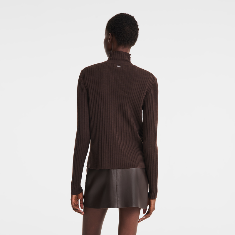 Cardigan , Mocha - Knit  - View 5 of  5