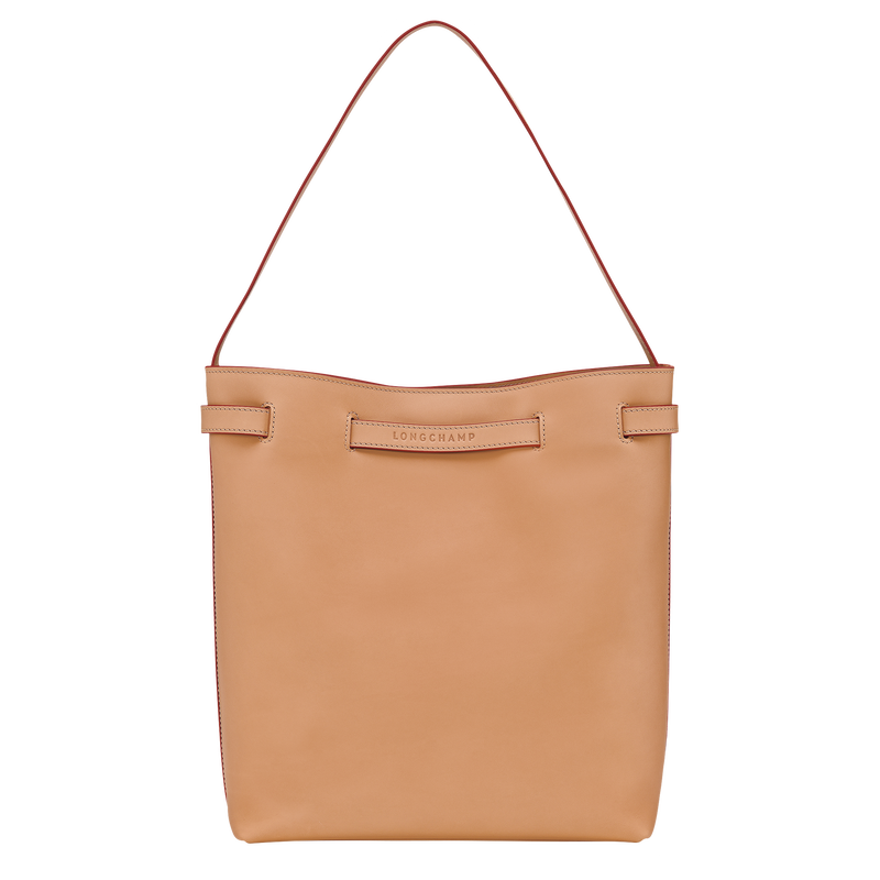 单肩包 , 沙白色 - 皮革  - 查看 4 5