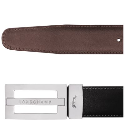 Delta Box Men's belt, Black/Mocha