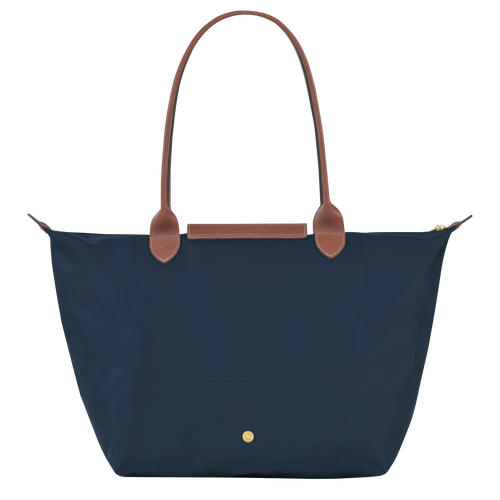 Le Pliage Original L Tote bag , Navy - Recycled canvas - View 4 of  6