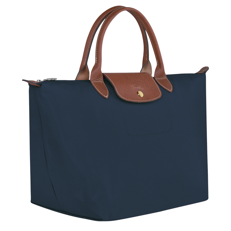 Le Pliage Original M Handbag , Navy - Recycled canvas  - View 3 of  6