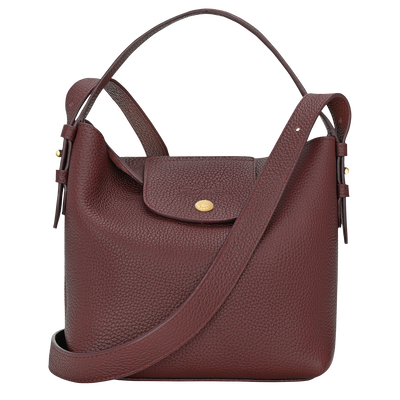 Le Cadence S Bucket bag , Burgundy - Leather