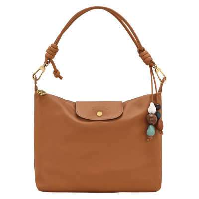 Le Pliage Xtra Hobo 袋 , 腰果棕 - 皮革