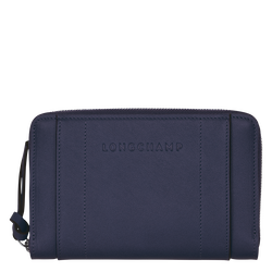 Longchamp 3D 钱包 , 浆果紫 - 皮革
