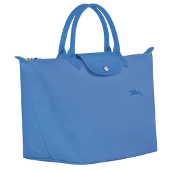Le Pliage Green M 中号手提包 , 菊蓝色 - 再生帆布