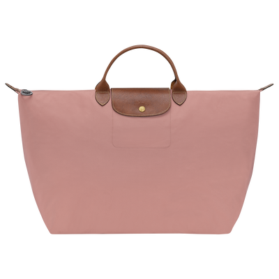 Le Pliage Original L 旅行包 , 茶粉色 - 再生帆布