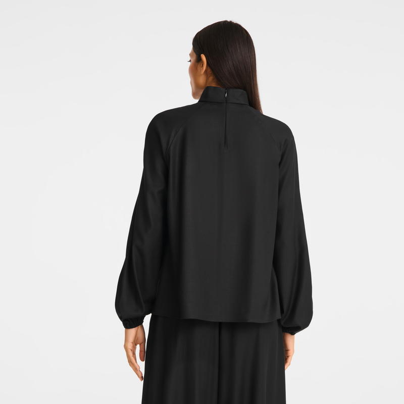 Blouse , Black - Viscose twill  - View 5 of  5