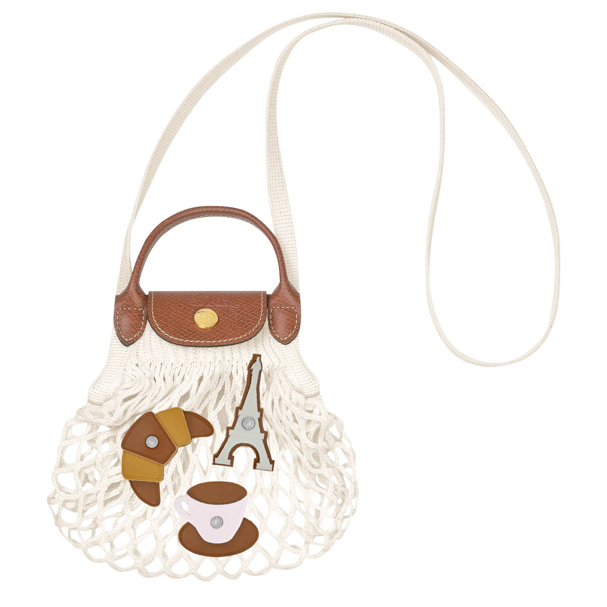 Le Pliage Filet Mesh bag XS, Ecru