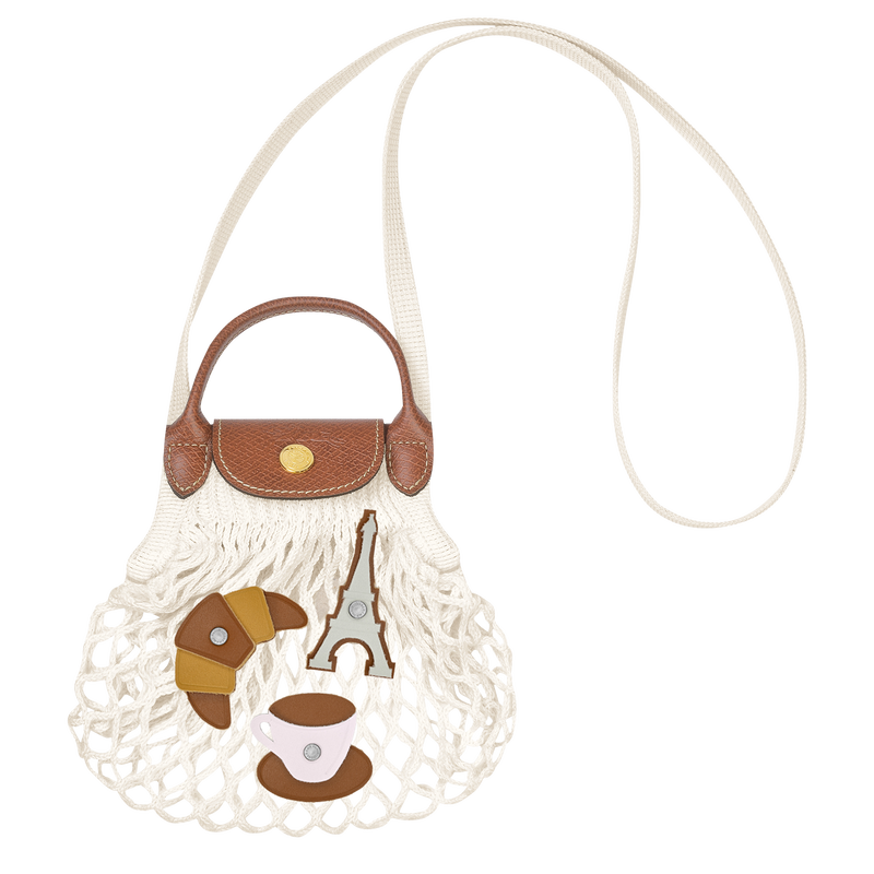 Le Pliage Filet XS Mesh bag , Ecru - Canvas  - View 5 of  6