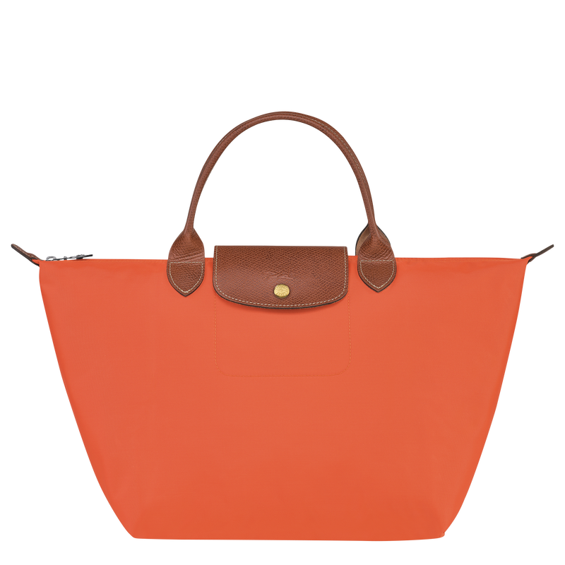 Le Pliage Original M Handbag , Orange - Recycled canvas  - View 1 of  7