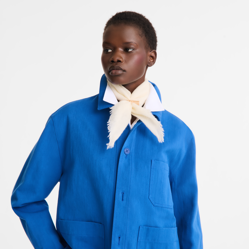 L'Hiver en Douceur Stole , Ecru - Cashmere  - View 2 of  2