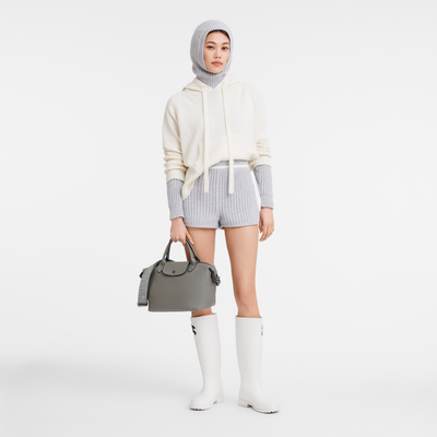 Le Pliage Xtra S 手提包 , 斑鸠灰 - 皮革