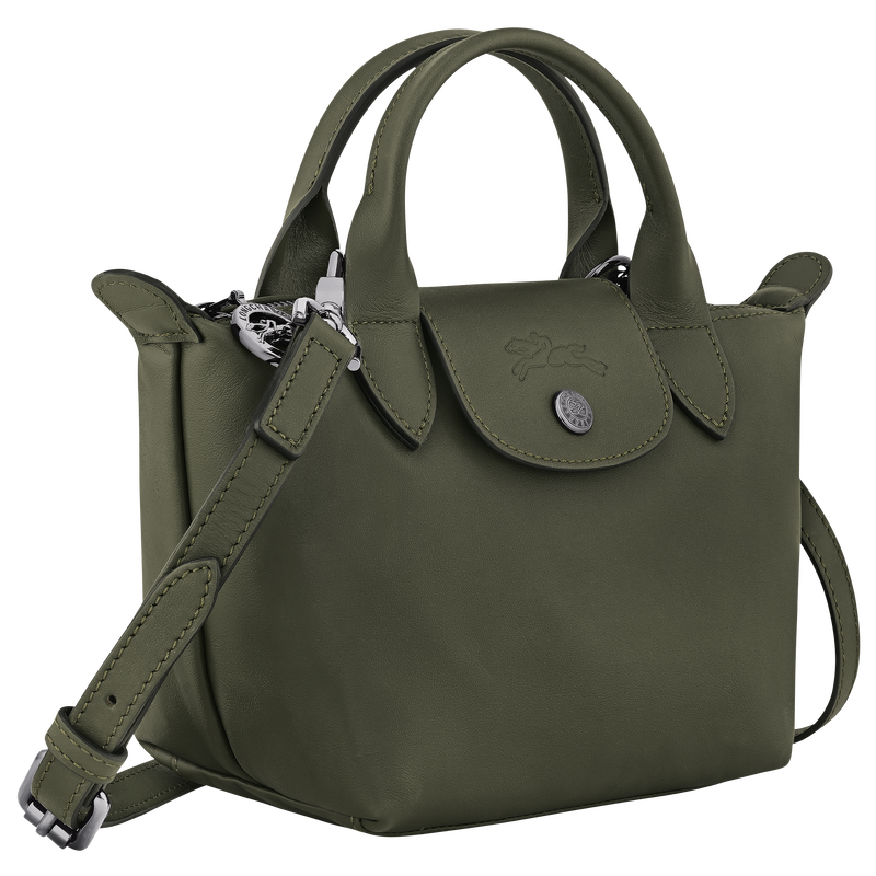Le Pliage Xtra XS 手提包 , 冷杉色 - 皮革  - 查看 3 6
