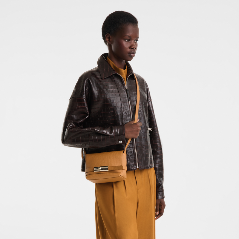 Le Smart S Crossbody bag , Caramel - Leather  - View 7 of  7