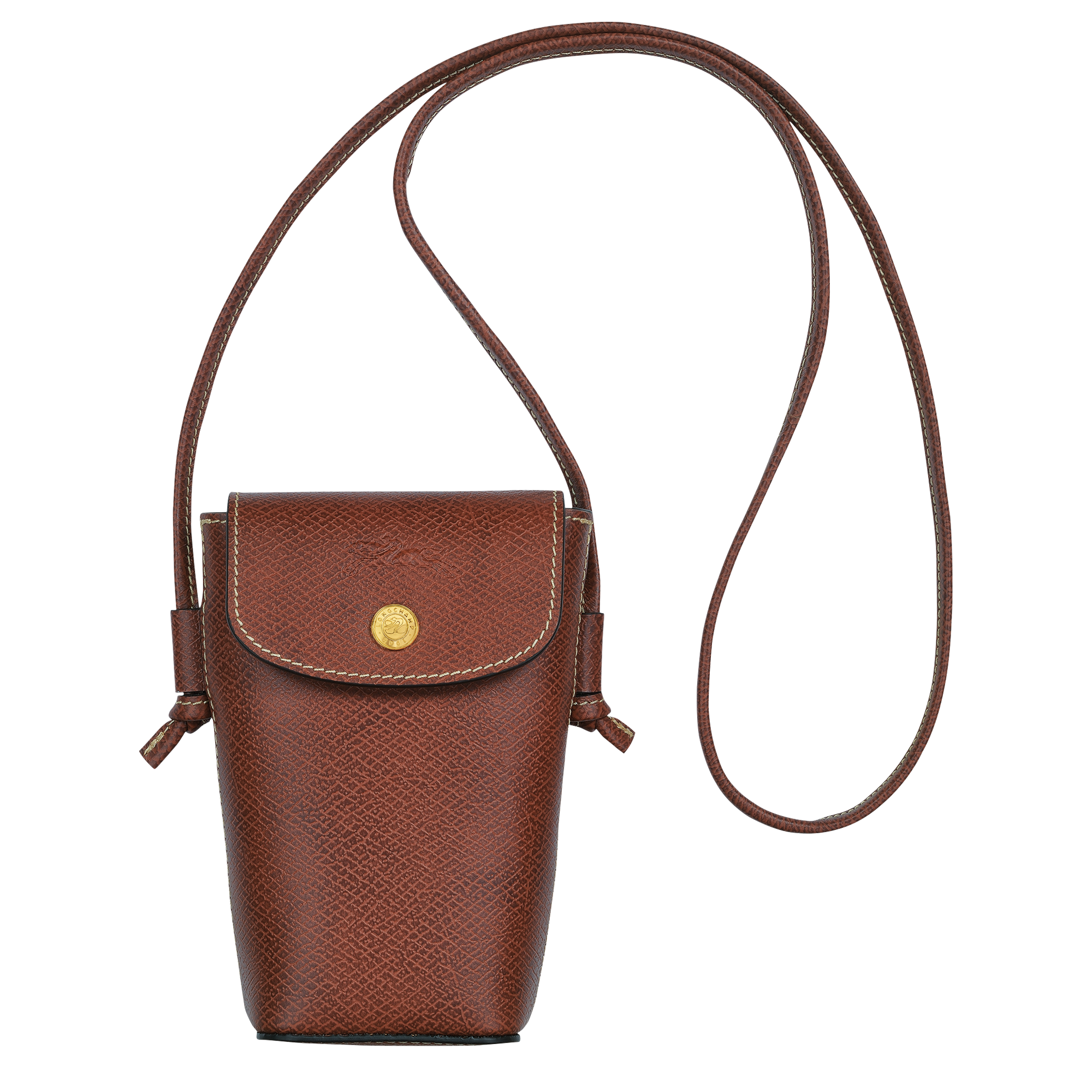 Phone case with leather lace, Brown - View 1 of
4 - zoom in Épure Phone case with leather lace, Brown