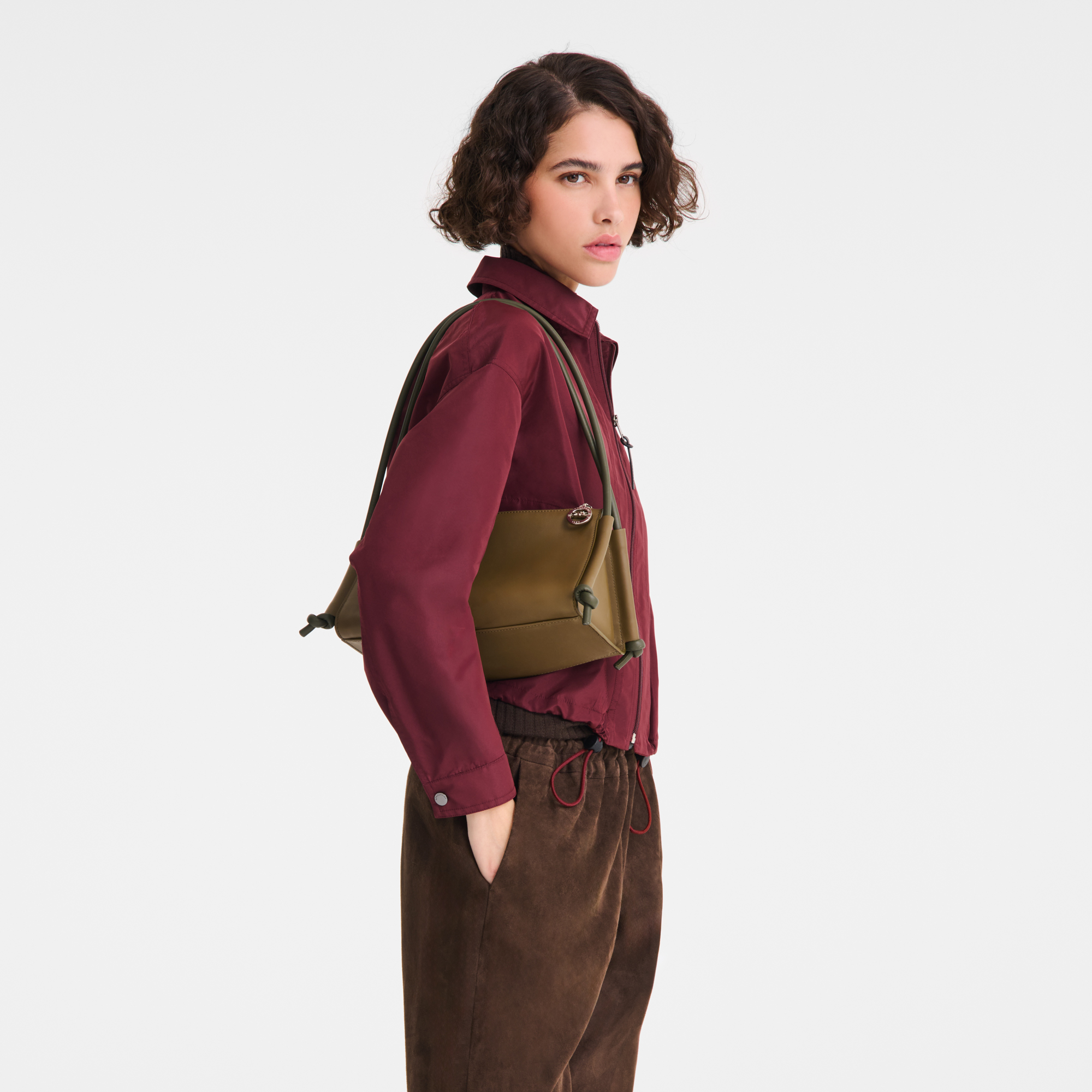 Le Pliage Xtra Shoulder bag M, Olive