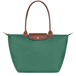 Le Pliage Original L 大号单肩包 , 鼠尾草灰色 - 再生帆布
