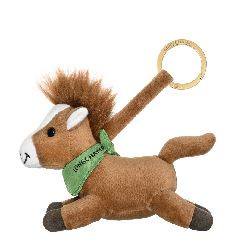 Horse（奔马） 钥匙扣 , 干邑色 - 环保皮草  - 查看 1 1